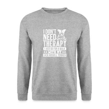 Jack Russell - Unisex Sweatshirt - salt & pepper - Front - Alina (178cm) & Michal (187cm)