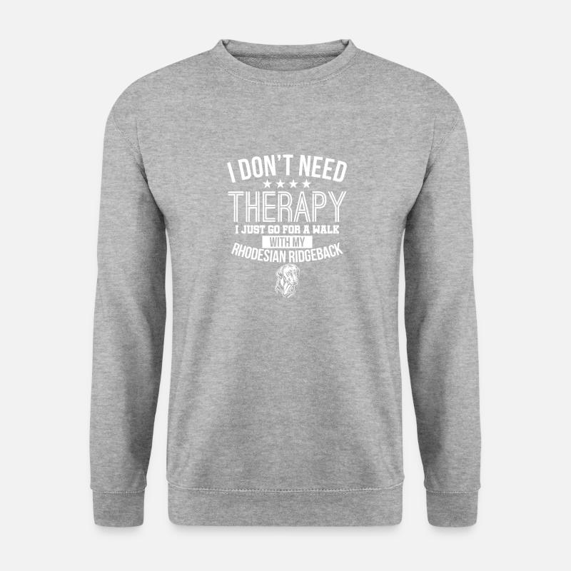 Rhodesian Ridgeback - Unisex Pullover - Weißgrau meliert