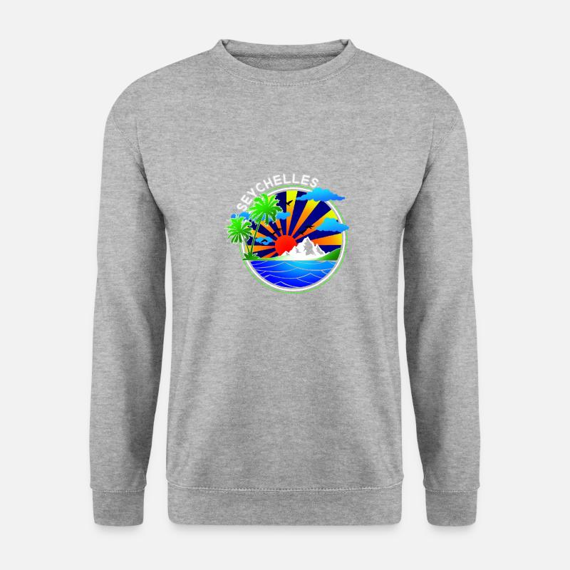 Seychelles - Unisex Pullover - Weißgrau meliert