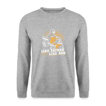 Like Father Like Son - Unisex Sweatshirt - salt & pepper - Front - Alina (178cm) & Michal (187cm)