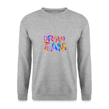 Équipe de rêve - Sweat-shirt Unisexe - gris chiné - Devant - Alina (178cm) & Michal (187cm)
