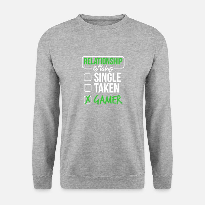 Single forgive gamers - Unisex Sweatshirt - salt & pepper