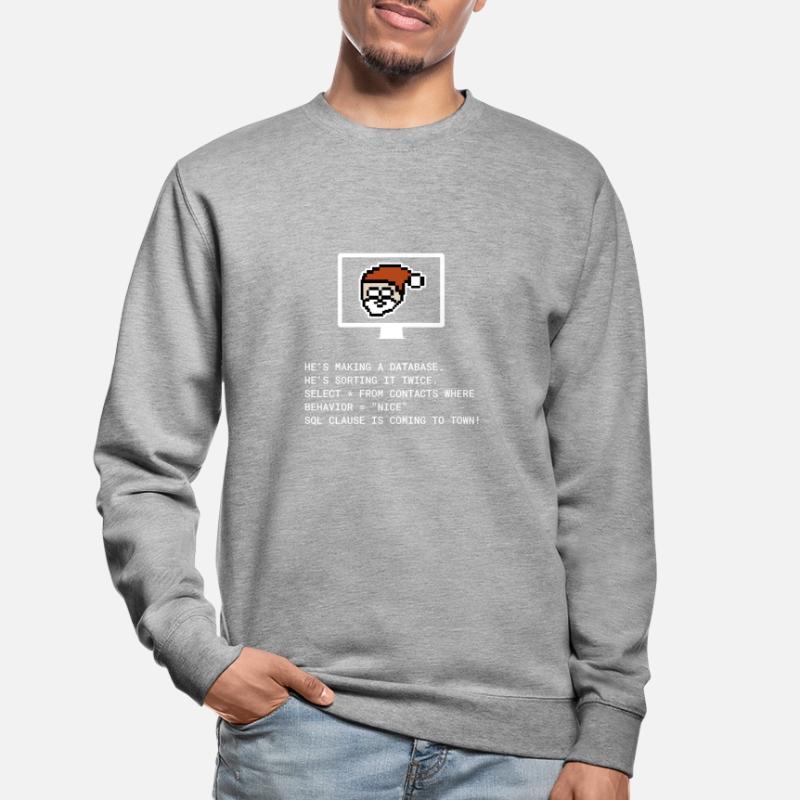 Christmas SQL Clause programmer IT gift Unisex Sweatshirt