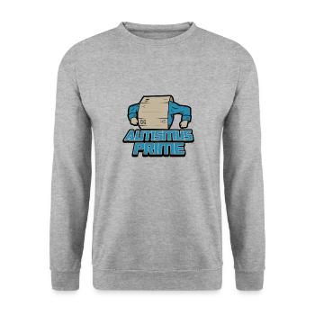 Autism Prime Nerd Autist Cool Quote - Sweat-shirt Unisexe - gris chiné - Devant - Alina (178cm) & Michal (187cm)