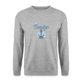Segeln - Smutje Koch Design für Segler - Unisex Pullover - Weißgrau meliert - Vorne - Alina (178cm) & Michal (187cm)