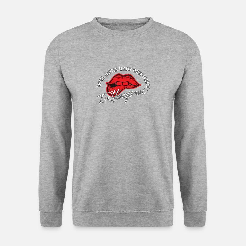 Tattoofrei - Unisex Pullover - Weißgrau meliert