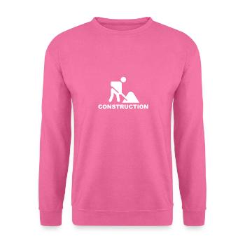 Construction /Construction /Construction /Conversion /Help - Unisex Sweatshirt - pink - Front