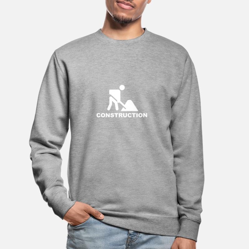 Construction /Construction /Construction /Reconstruction /Aide Sweat-shirt Unisexe