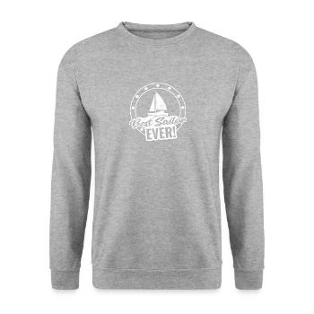 Best Sailor Ever! - Unisex Sweatshirt - salt & pepper - Front - Alina (178cm) & Michal (187cm)