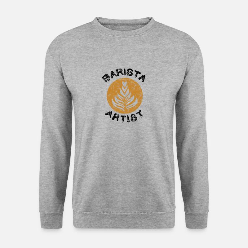 Barista Artist - Unisex Pullover - Weißgrau meliert