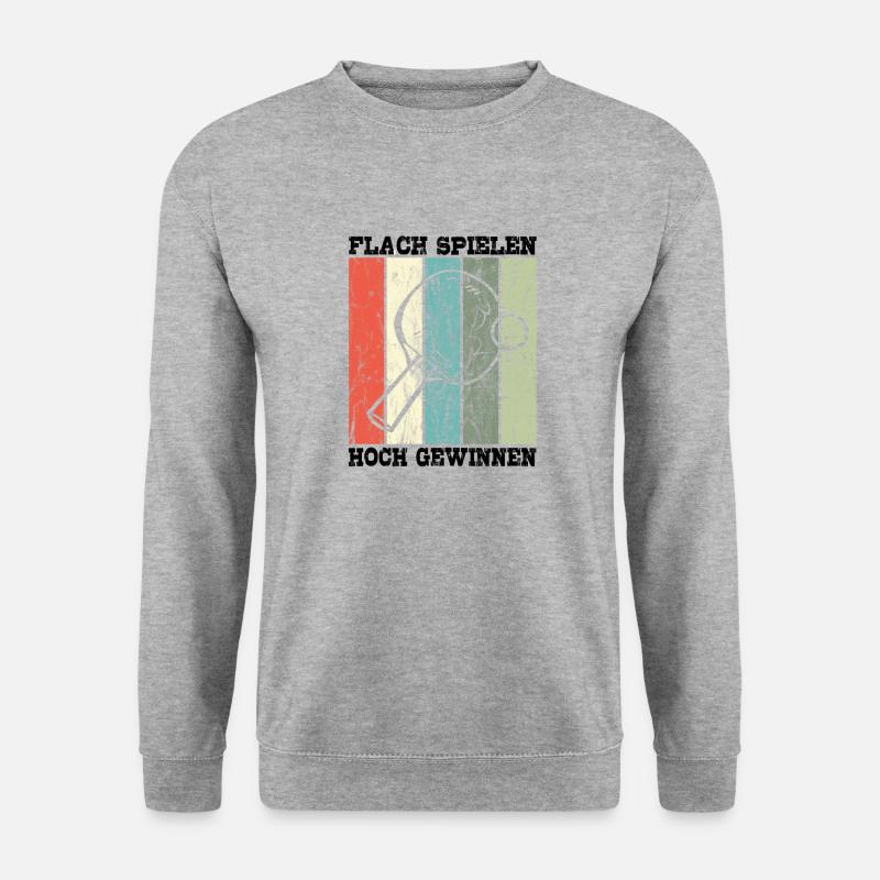 Tischtennis - Unisex Pullover - Weißgrau meliert
