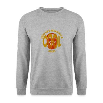 Hommes cool - Sweat-shirt Unisexe - gris chiné - Devant - Alina (178cm) & Michal (187cm)