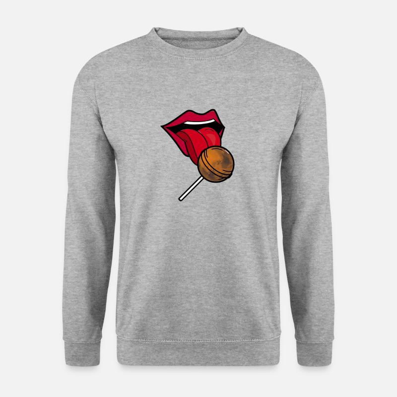 Planet Mars Lollipop - Unisex Pullover - Weißgrau meliert