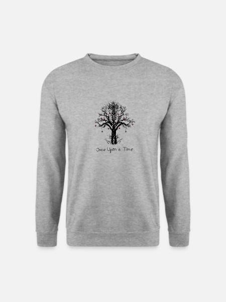 Once Upon a Time Tree Heart Art Junkie - Sweat-shirt Unisexe - gris chiné