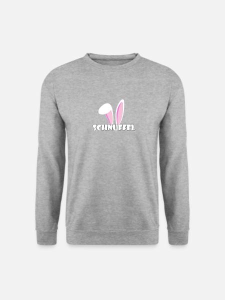 Kosename Schnuffel Geschenkidee - Unisex Pullover - Weißgrau meliert