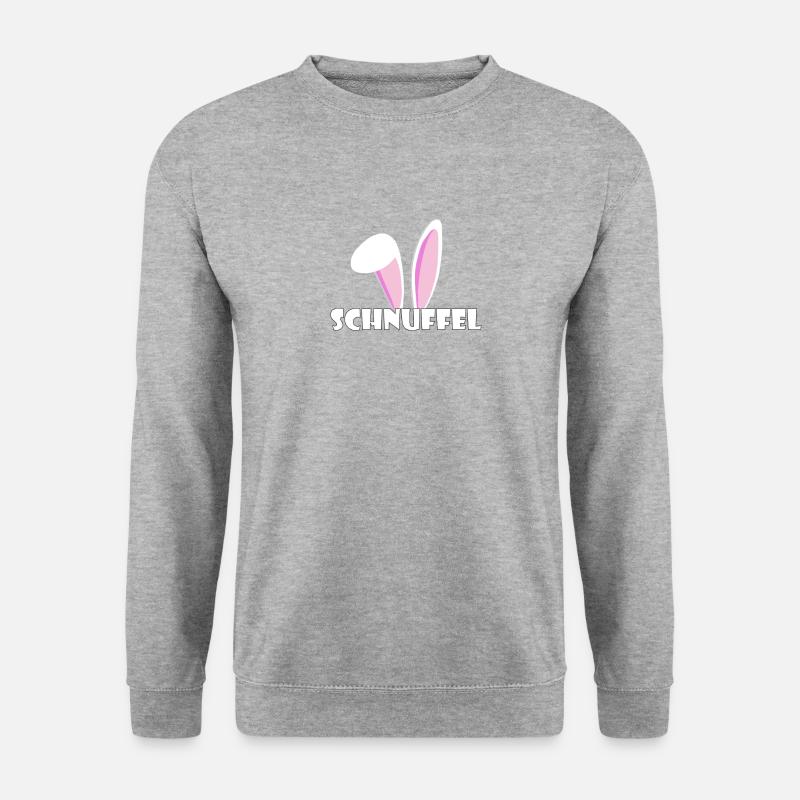 Kosename Schnuffel Geschenkidee - Unisex Pullover - Weißgrau meliert