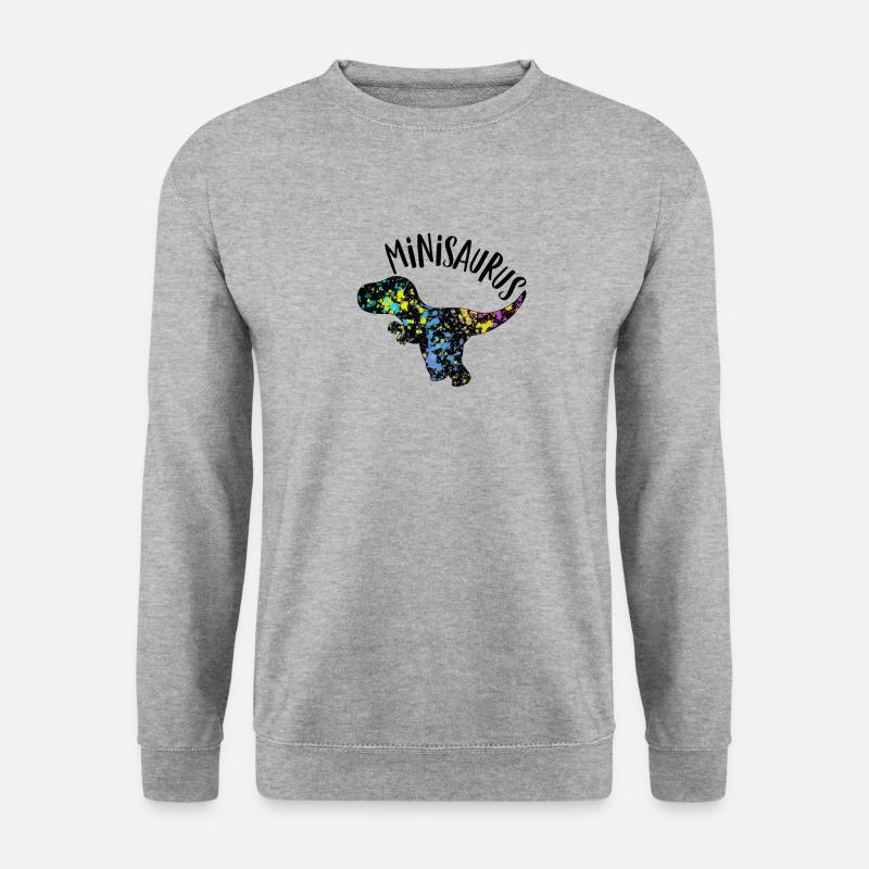 Babysaurus - Unisex Pullover - Weißgrau meliert