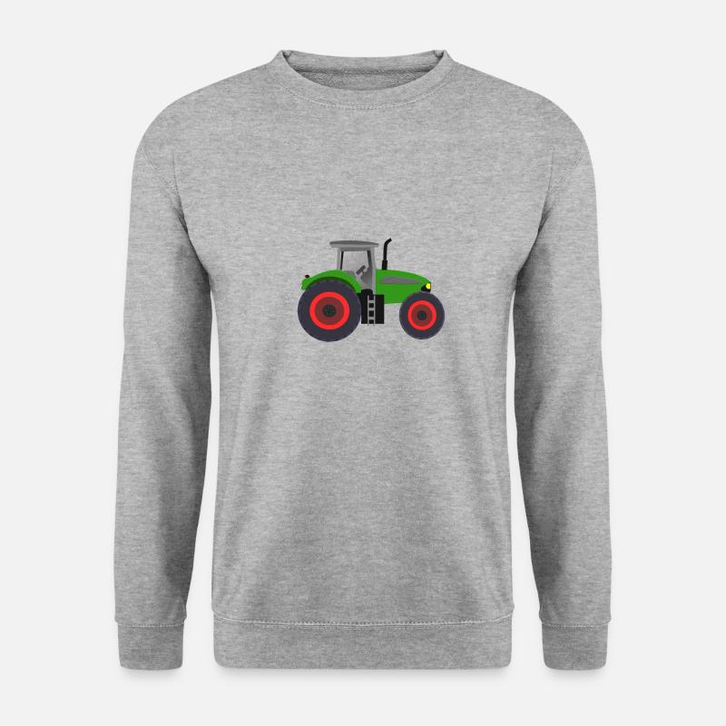 traktor - Unisex Pullover - Weißgrau meliert