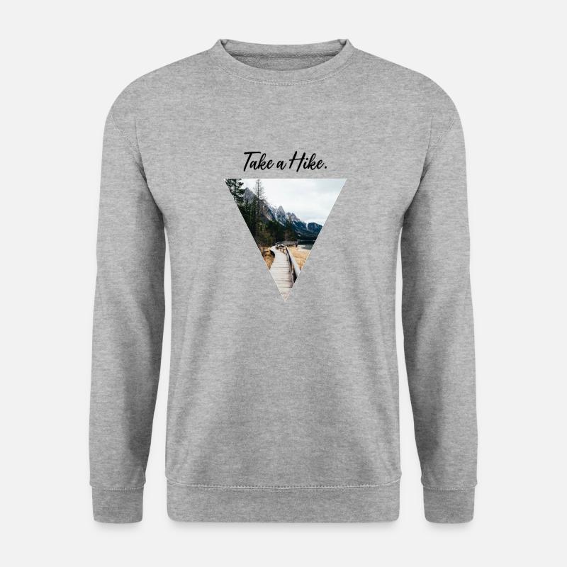 Take a Hike - Unisex Pullover - Weißgrau meliert