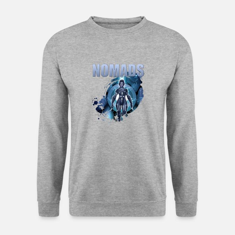 Nomads 00021 - Unisex Pullover - Weißgrau meliert