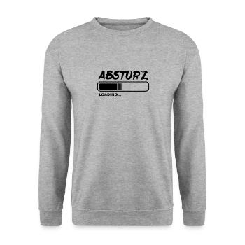 Lustiges Party Spruch Feiern Alkohol Spaß - Unisex Pullover - Weißgrau meliert - Vorne - Alina (178cm) & Michal (187cm)