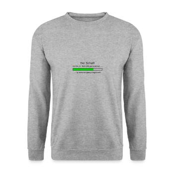 Der Scheiß wurde zur Kenntnis genommen - Unisex Pullover - Weißgrau meliert - Vorne - Alina (178cm) & Michal (187cm)