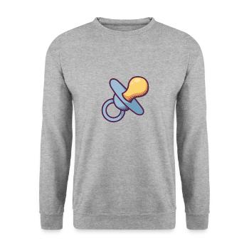 Bébé essentiel - Sweat-shirt Unisexe - gris chiné - Devant - Alina (178cm) & Michal (187cm)
