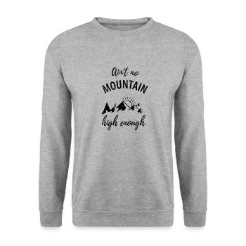 Mountain range mountains hiking nature - Unisex Sweatshirt - salt & pepper - Front - Alina (178cm) & Michal (187cm)