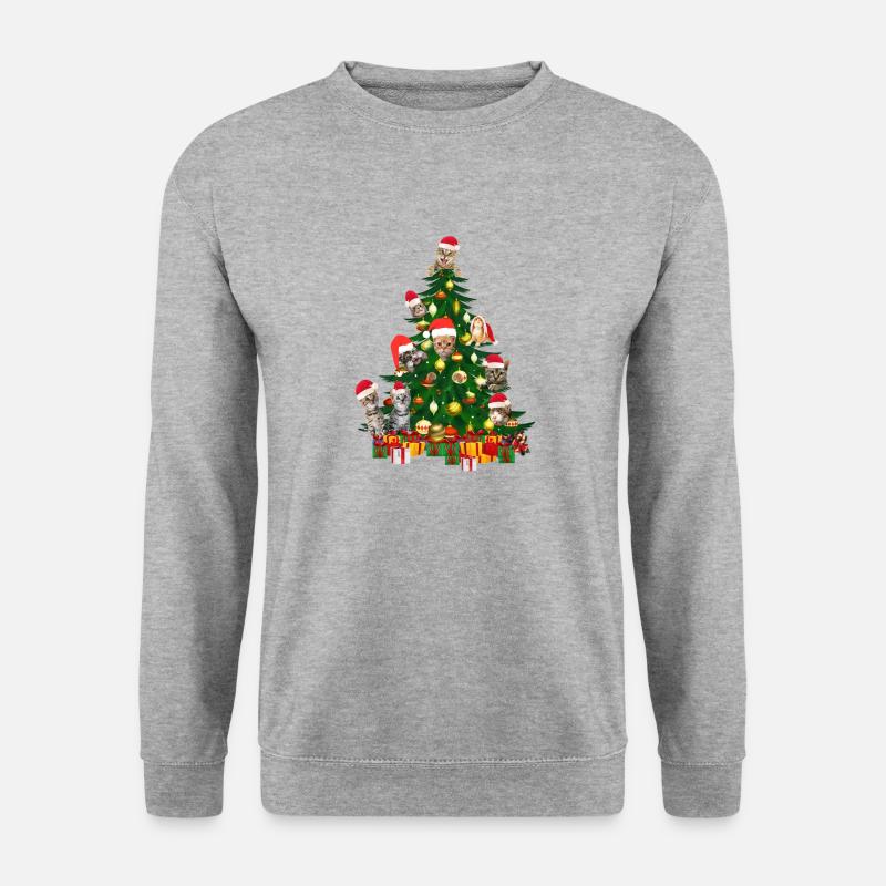 Cat Tree Cat Christmas Tree - Unisex Sweatshirt - salt & pepper