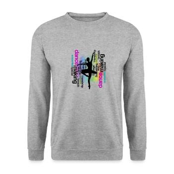 Ballet Ballerina Dance Silhouette - Unisex Sweatshirt - salt & pepper - Front - Alina (178cm) & Michal (187cm)