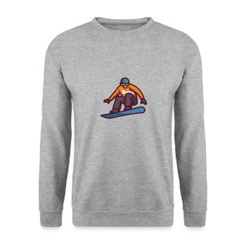 Patinage merveilleux - Sweat-shirt Unisexe - gris chiné - Devant - Alina (178cm) & Michal (187cm)