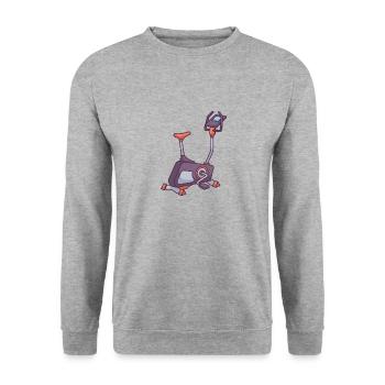 Vélo d'appartement stationnaire - Sweat-shirt Unisexe - gris chiné - Devant - Alina (178cm) & Michal (187cm)