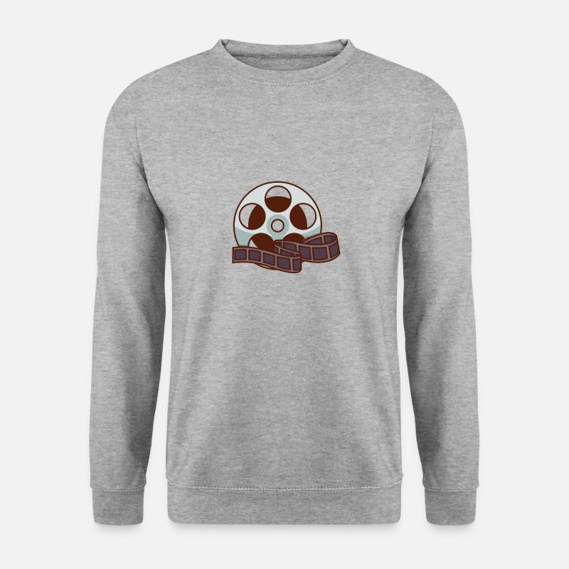 Filmrolle - Unisex Pullover - Weißgrau meliert