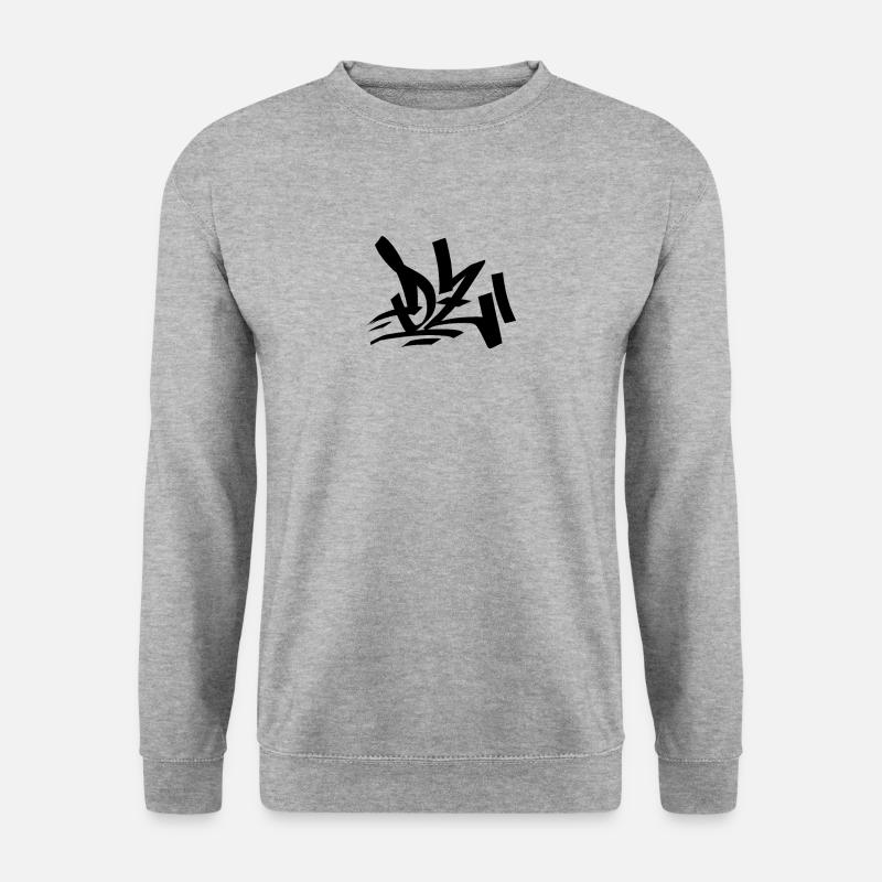 Team Dz - Unisex Pullover - Weißgrau meliert