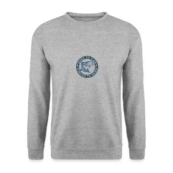 Fischer fischen frische Fische - Unisex Pullover - Weißgrau meliert - Vorne - Alina (178cm) & Michal (187cm)