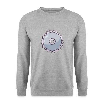 Circular Saw - Unisex Sweatshirt - salt & pepper - Front - Alina (178cm) & Michal (187cm)