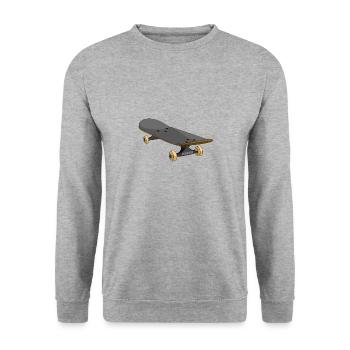 Skateboard skater skate skateboarding skate board - Unisex Sweatshirt - salt & pepper - Front - Alina (178cm) & Michal (187cm)