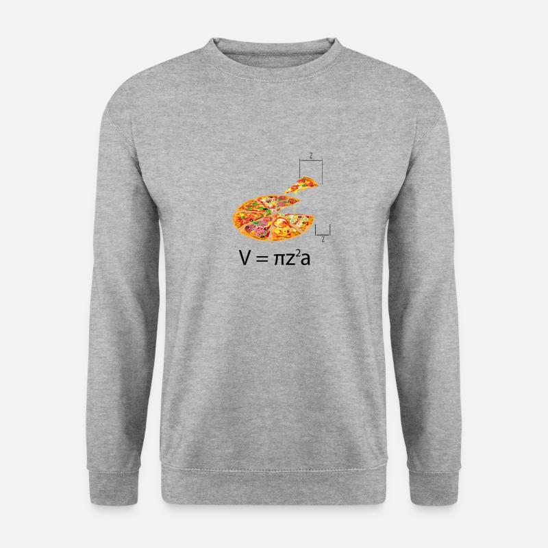 Professeur ingénieur étudiant Pizza Math Pi - Sweat-shirt Unisexe - gris chiné