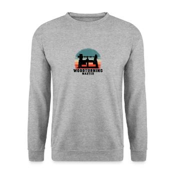 Tourneurs Drechselbank Drechsel - Sweat-shirt Unisexe - gris chiné - Devant - Alina (178cm) & Michal (187cm)