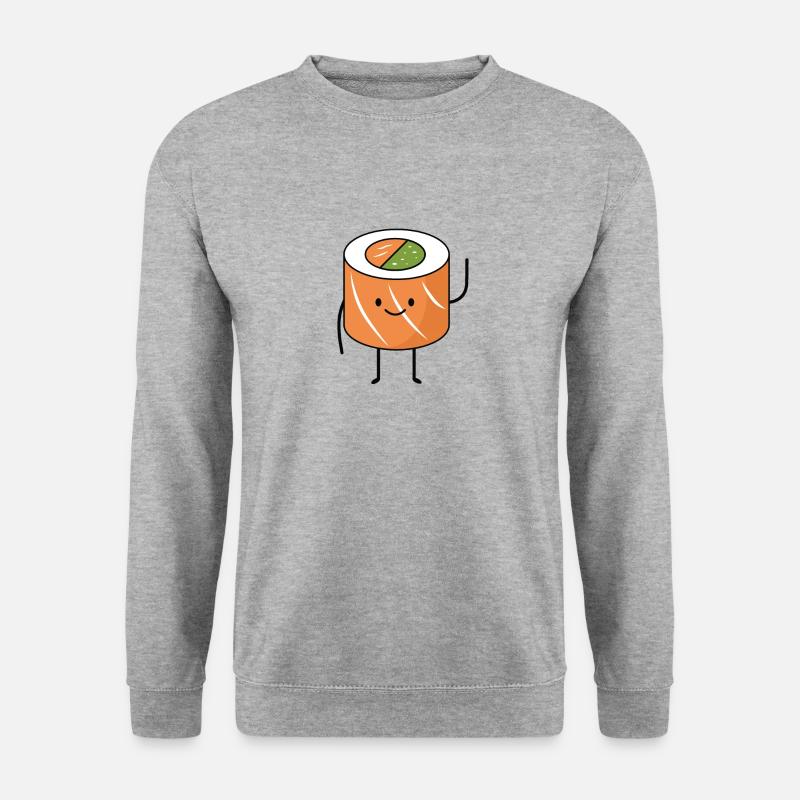 Sushi Guy - Unisex Pullover - Weißgrau meliert