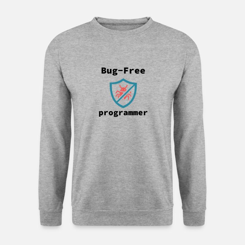 Bug-Free Programmer, Bug-Free Programming - Unisex Sweatshirt - salt & pepper