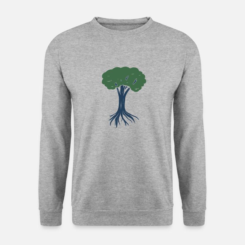 Retro Tree - Unisex Sweatshirt - salt & pepper