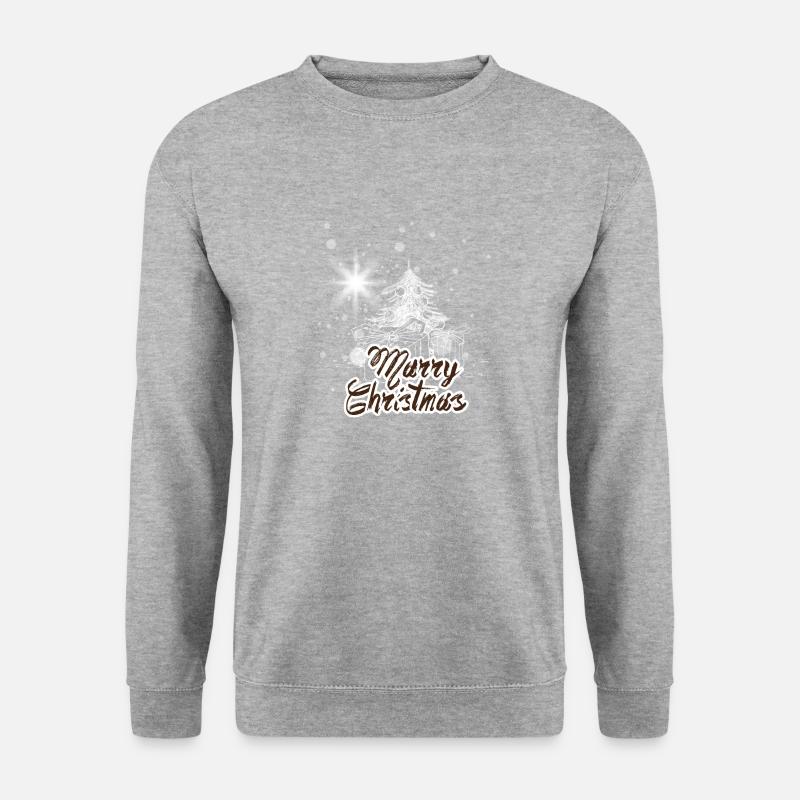 Merry Christmas White - Unisex Sweatshirt - salt & pepper