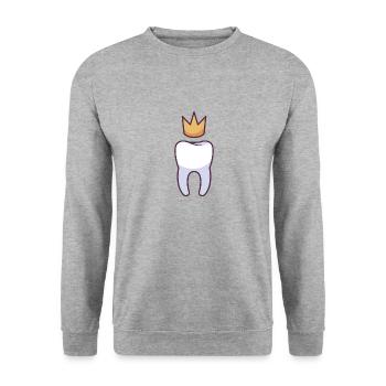 Dent du roi - Sweat-shirt Unisexe - gris chiné - Devant - Alina (178cm) & Michal (187cm)
