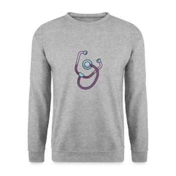 Profession - Unisex Sweatshirt - salt & pepper - Front - Alina (178cm) & Michal (187cm)