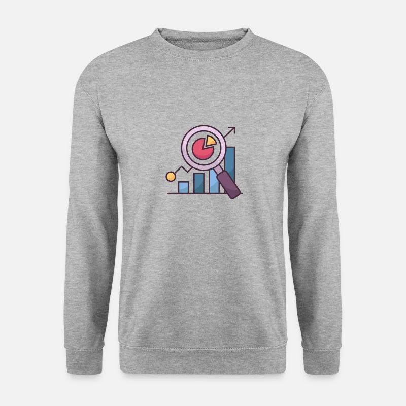 Kryptowährung - Unisex Pullover - Weißgrau meliert