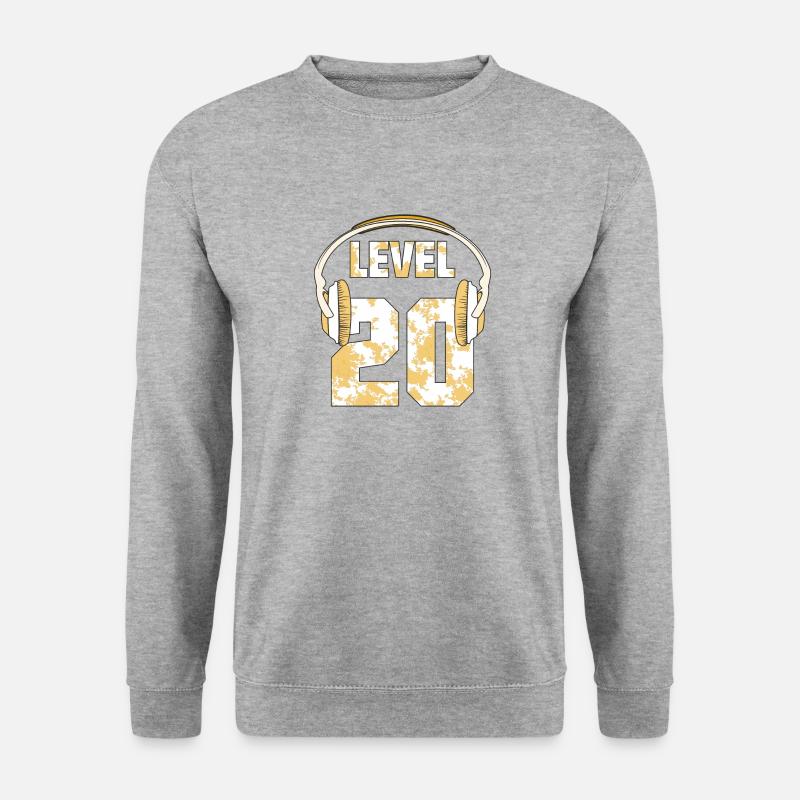 KOPFHÖRER LEVEL 20 - Unisex Pullover - Weißgrau meliert