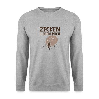 Jardinier Jardinier Forestier Forestier Travailleur forestier Tiques - Sweat-shirt Unisexe - gris chiné - Devant - Alina (178cm) & Michal (187cm)