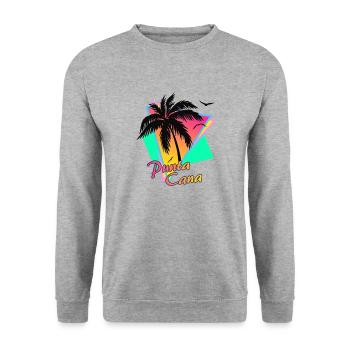 Punta Cana - Sweat-shirt Unisexe - gris chiné - Devant - Alina (178cm) & Michal (187cm)