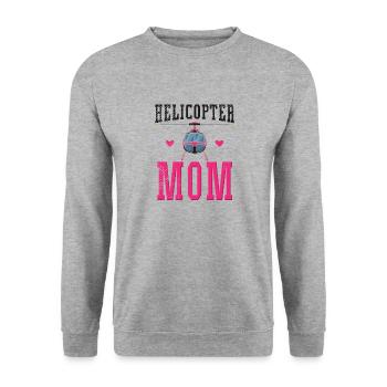 Hélicoptères mom hélicoptères parents éducation pilote - Sweat-shirt Unisexe - gris chiné - Devant - Alina (178cm) & Michal (187cm)
